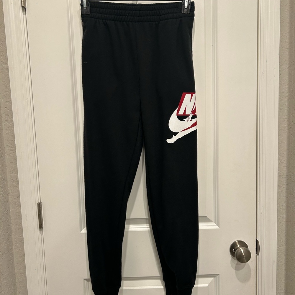 Nike Black Joggers with Tapered Ankle Design